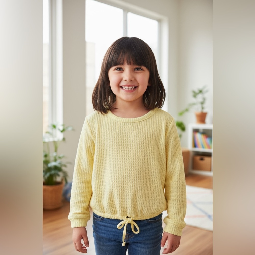 Ideology Sunny Yellow Long Sleeve Kids Tee